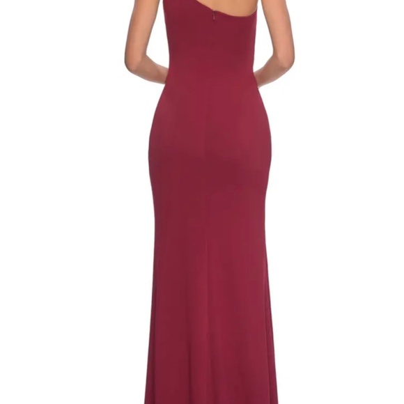 One-Shoulder Jersey Gown - Picture 2 of 5